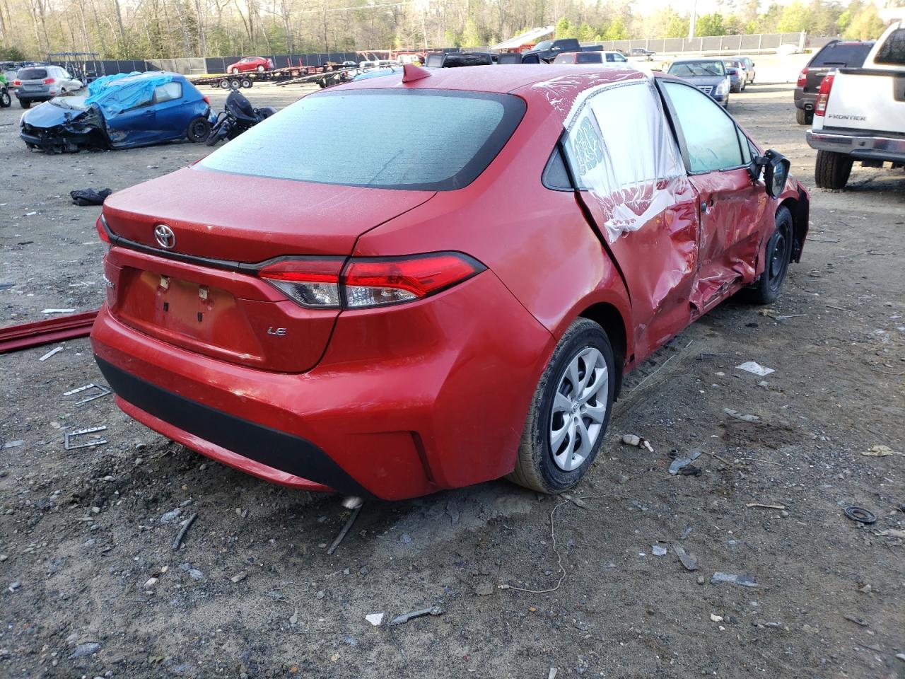 Photo 4 from auction – 2021 TOYOTA COROLLA LE with VIN 5YFEPMAE6MP183693