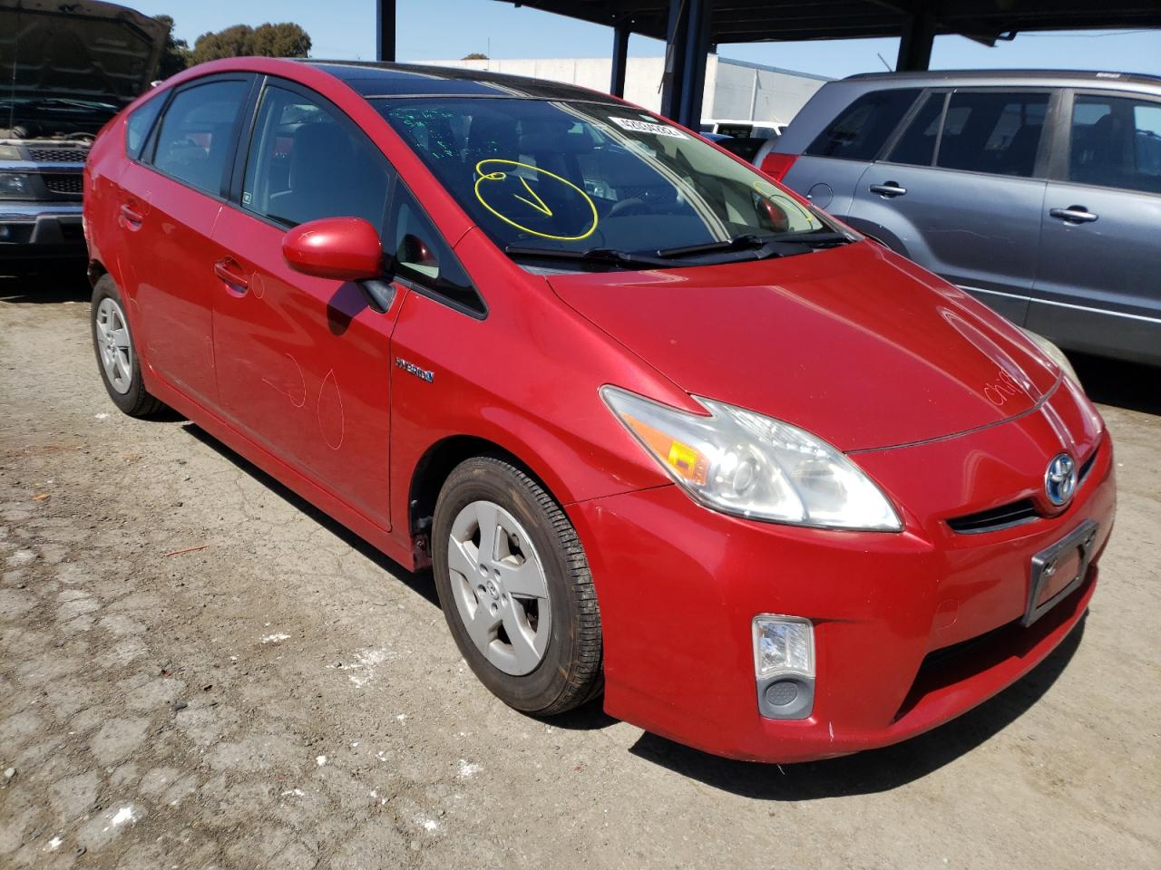 TOYOTA PRIUS 2010 with VIN JTDKN3DU3A0043628 - Photo from auction