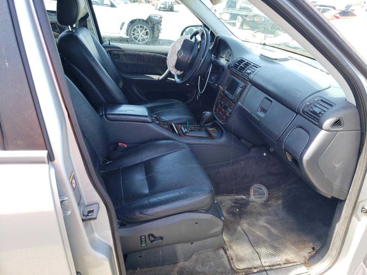 Photo 5 from auction – 2000 MERCEDES-BENZ ML 320 with VIN 4JGAB54E9YA162986