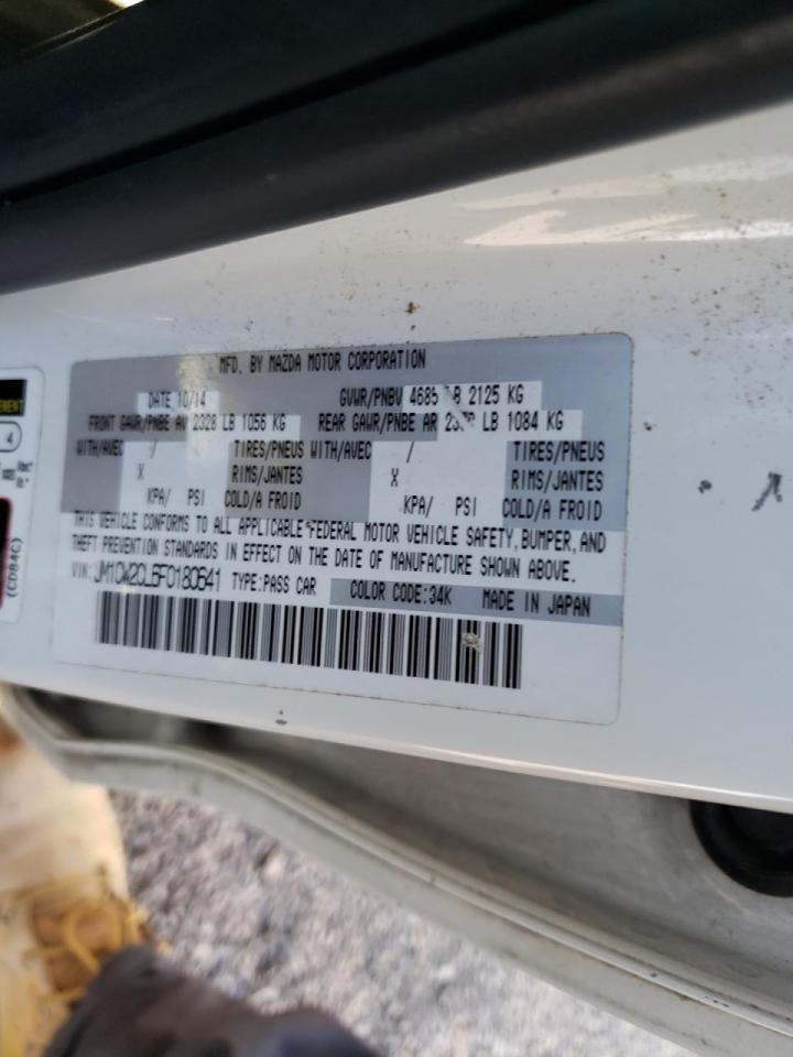 Photo 10 from auction – 2015 MAZDA 5 TOURING with VIN JM1CW2CL6F0180641