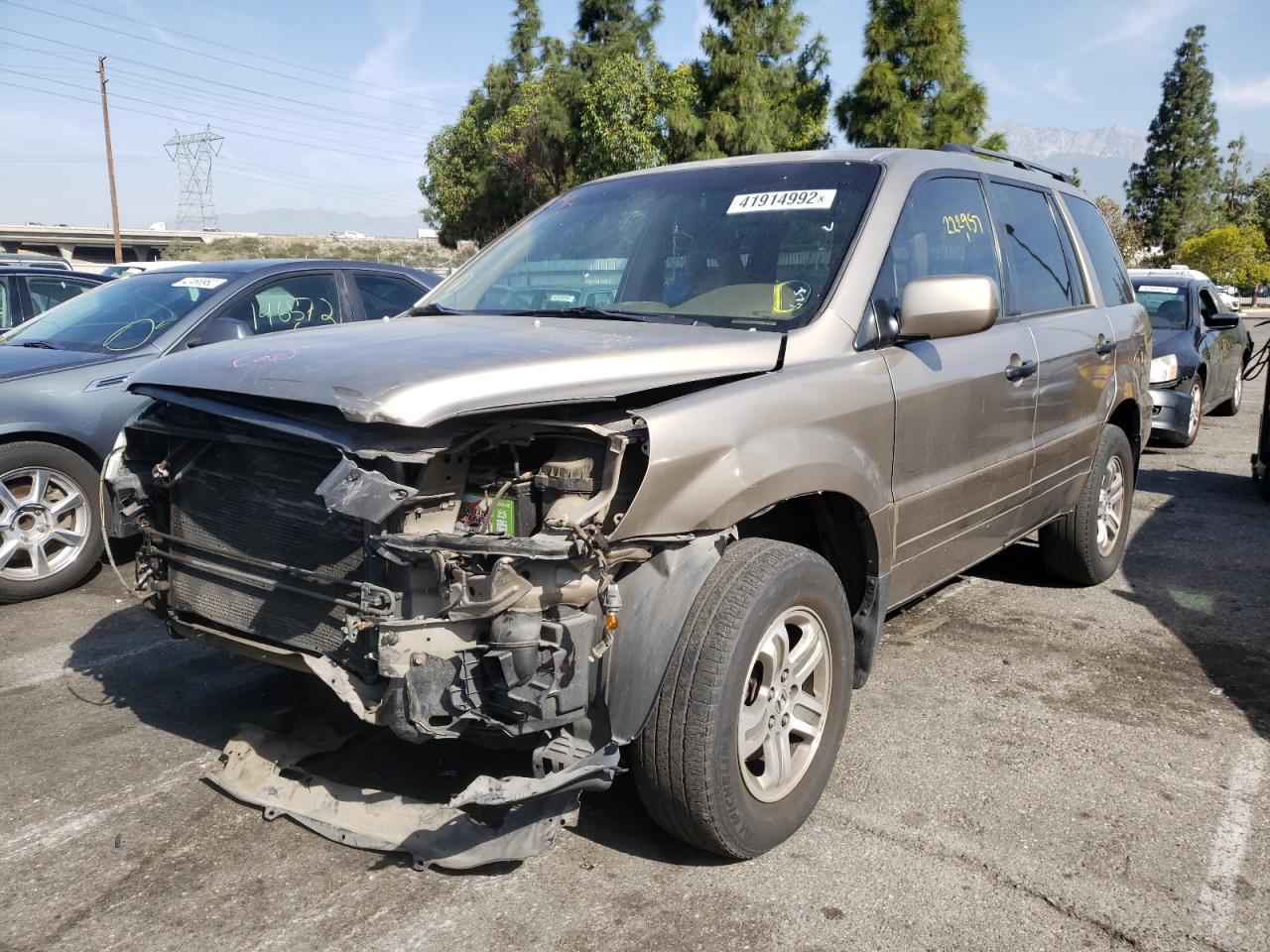 Photo 2 from auction – 2003 HONDA PILOT EXL with VIN 2HKYF18603H559040