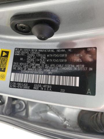 Photo 10 from auction – 2015 TOYOTA HIGHLANDER with VIN 5TDYKRFH4FS041929