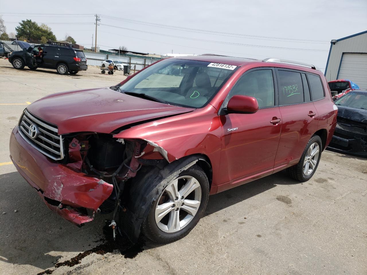 Photo 2 from auction – 2008 TOYOTA HIGHLANDER with VIN JTEES43A582051629