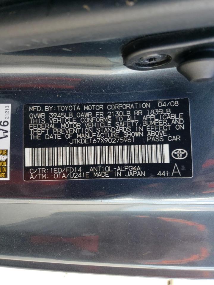 Photo 10 from auction – 2009 TOYOTA SCION with VIN JTKDE167X90275961