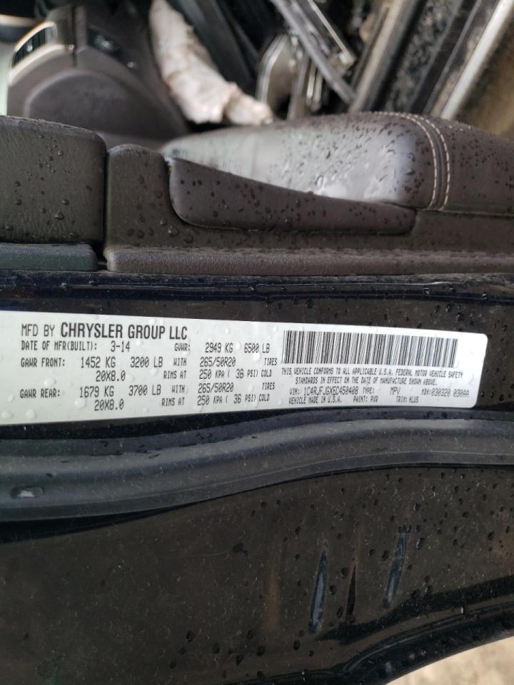 Photo 18 from auction – 2014 JEEP GRAND CHER with VIN 1C4RJFJGXEC450408
