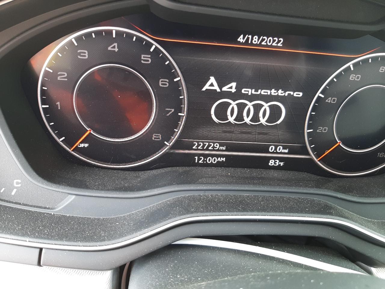 Photo 8 from auction – 2017 AUDI A4 PREMIUM with VIN WAUENAF40HA172071