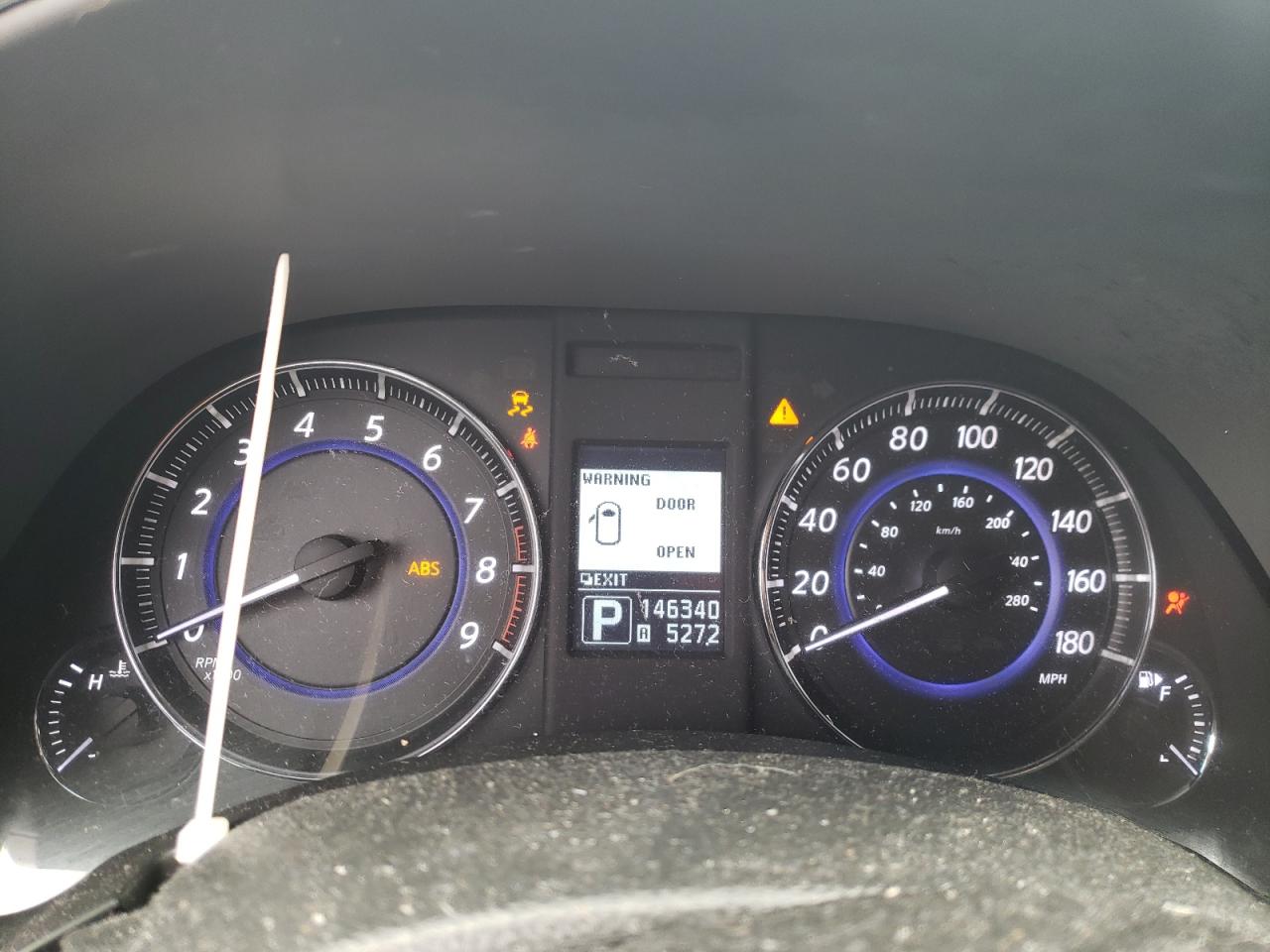 Photo 8 from auction – 2012 INFINITI FX35 with VIN JN8AS1MWXCM154624