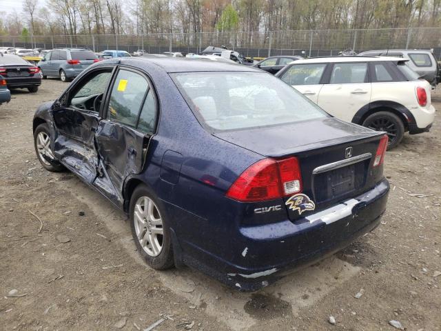 Photo 3 from auction – 2003 HONDA CIVIC EX with VIN 2HGES25703H582006