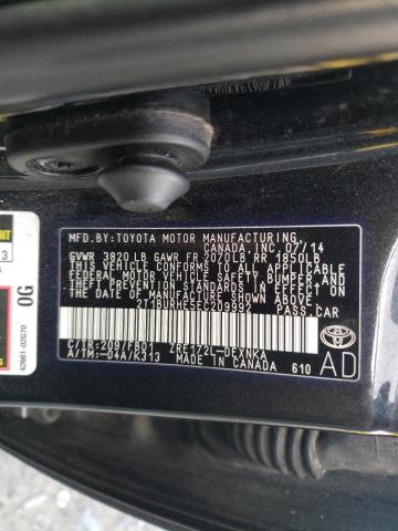 Photo 10 from auction – 2014 TOYOTA COROLLA L with VIN 2T1BURHE5EC209992