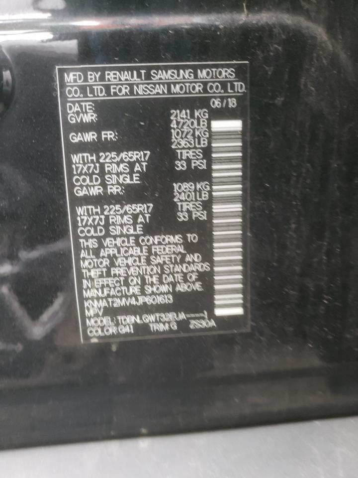 Photo 10 from auction – 2018 NISSAN ROGUE S with VIN KNMAT2MV4JP601613