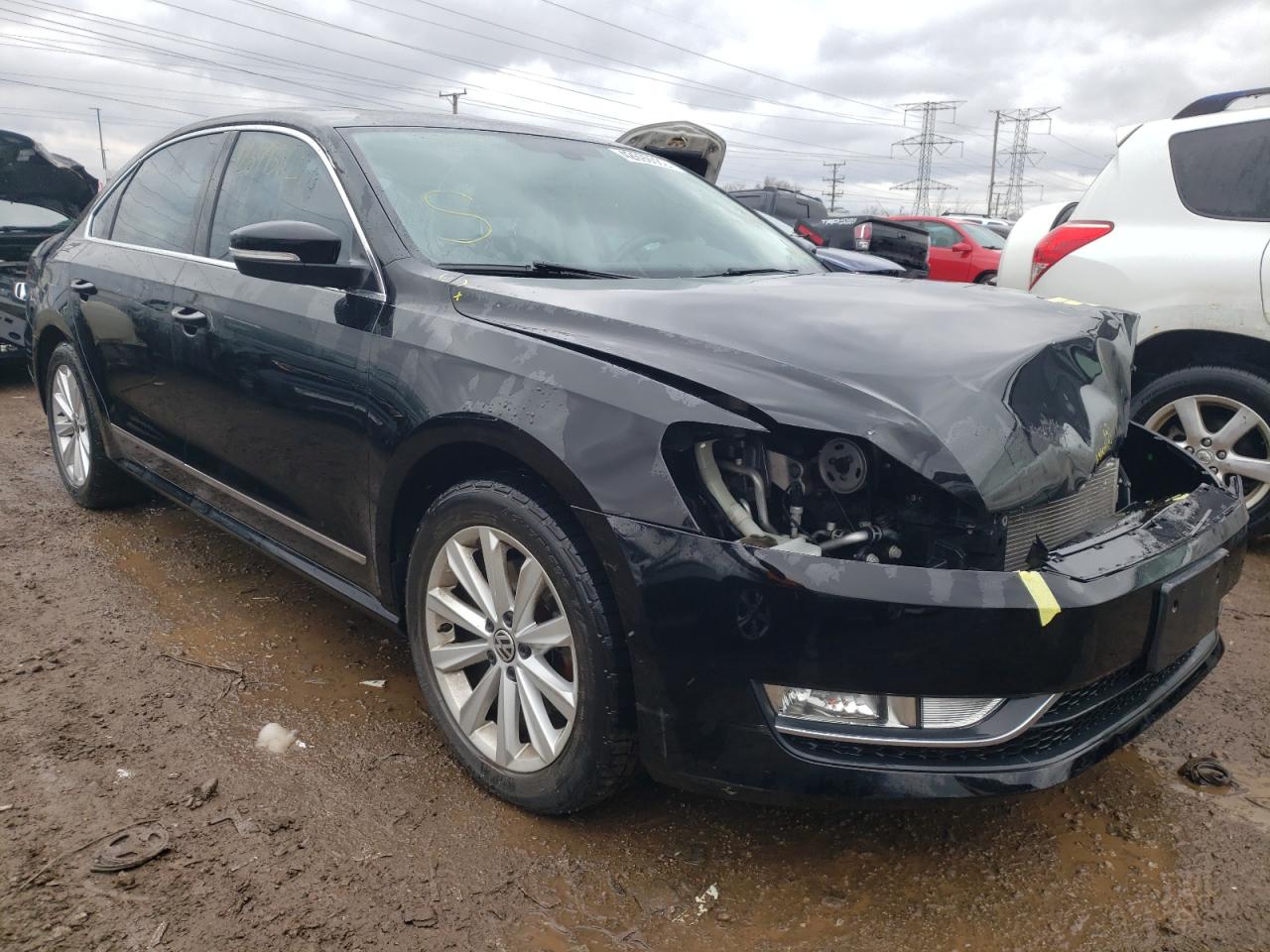 VOLKSWAGEN PASSAT SEL 2013 with VIN 1VWCH7A31DC129731 - Photo from auction