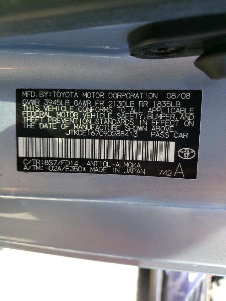 Photo 10 from auction – 2009 TOYOTA SCION TC with VIN JTKDE167090288413