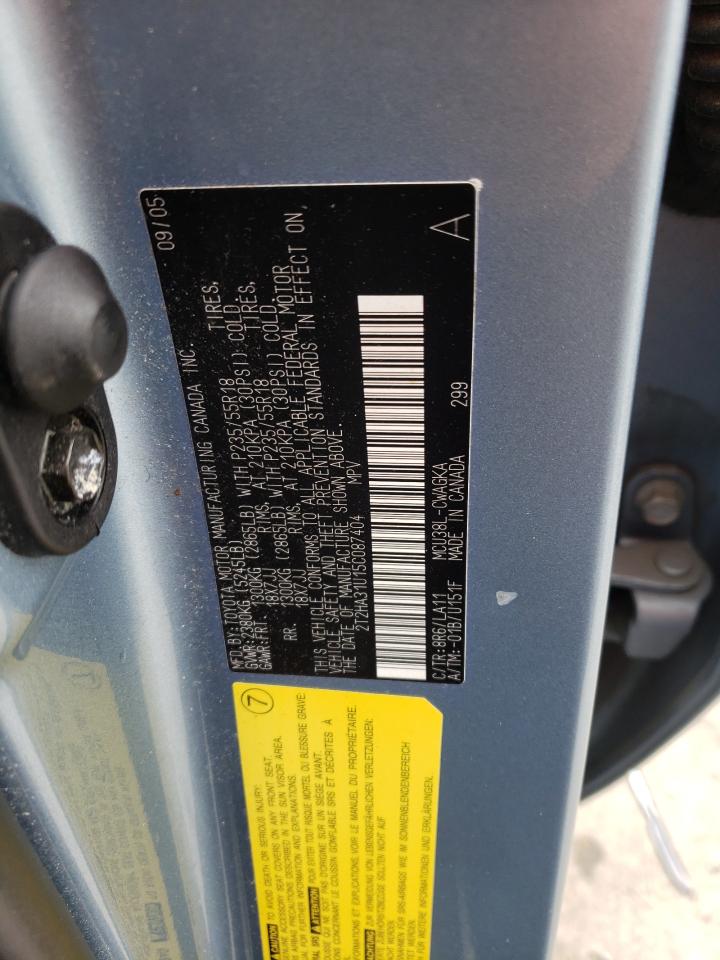 Photo 10 from auction – 2005 LEXUS RX 330 with VIN 2T2HA31U15C087404