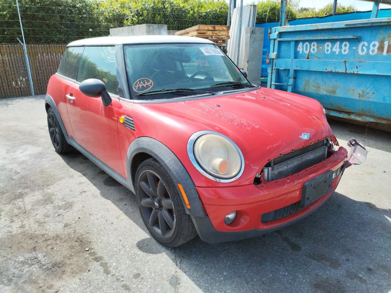 MINI COOPER 2008 with VIN WMWMF33538TU65033 - Photo from auction