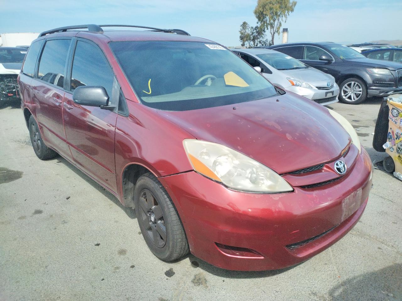 TOYOTA SIENNA CE 2007 with VIN 5TDZK23C87S094381 - Photo from auction