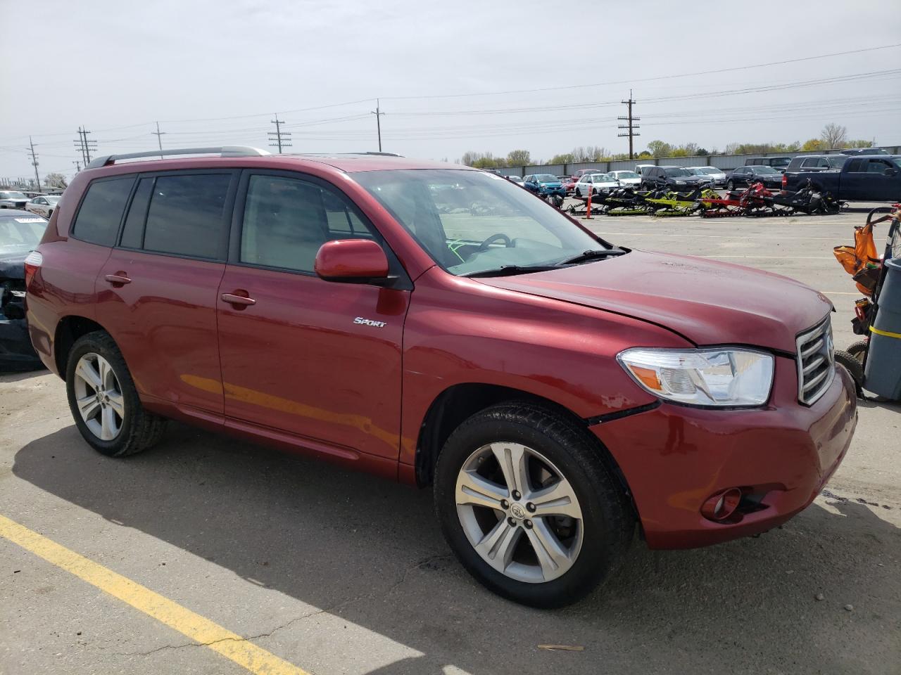 TOYOTA HIGHLANDER 2008 with VIN JTEES43A582051629 - Photo from auction
