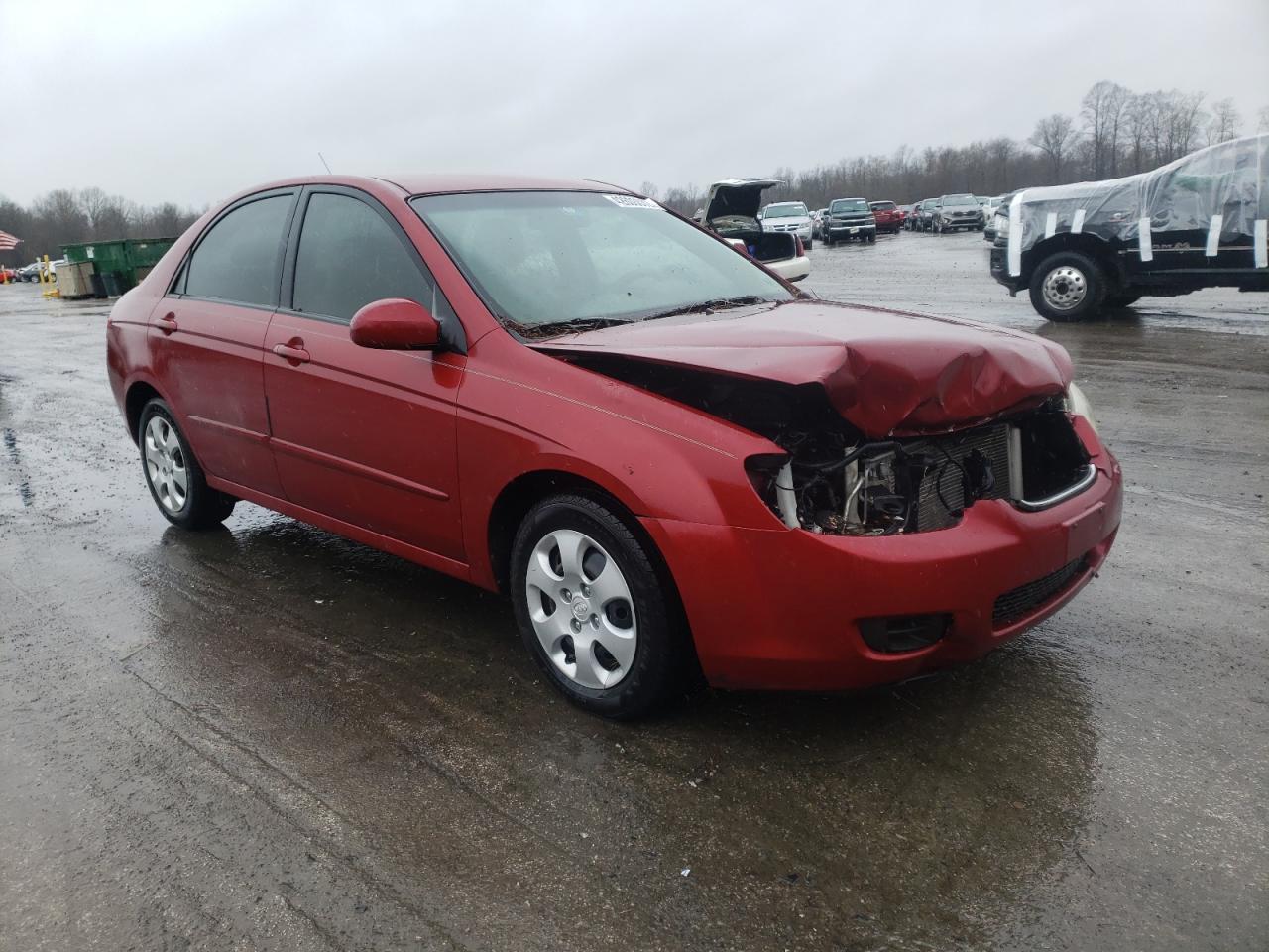 KIA SPECTRA EX 2008 with VIN KNAFE121885543728 - Photo from auction