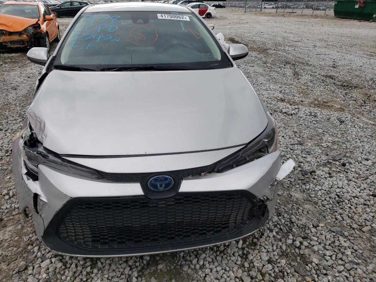 Photo 9 from auction – 2020 TOYOTA COROLLA LE with VIN JTDEBRBE0LJ002178