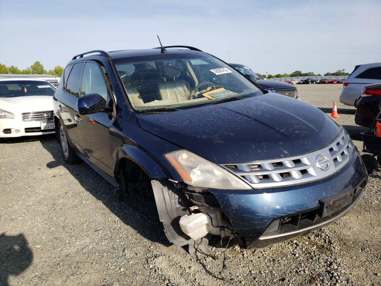 NISSAN MURANO SL 2004 with VIN JN8AZ08T44W224596 - Photo from auction