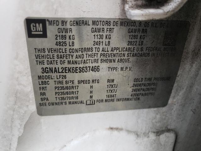 Photo 10 from auction – 2014 CHEVROLET CAPTIVA LS with VIN 3GNAL2EK6ES637466