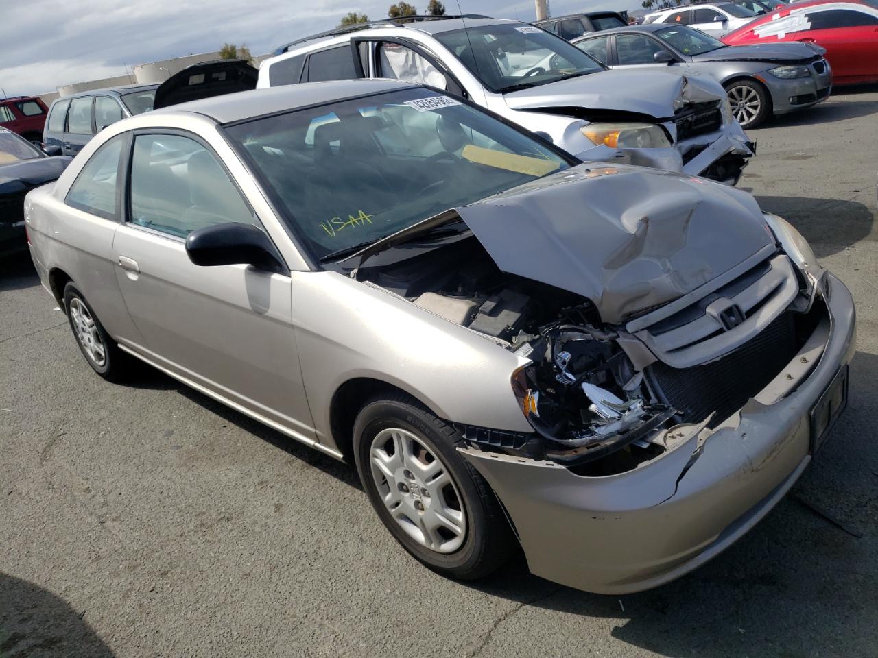HONDA CIVIC LX 2002 with VIN 1HGEM22592L010852 - Photo from auction