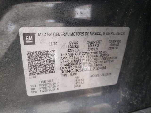Photo 10 from auction – 2020 CHEVROLET TRAX LS with VIN 3GNCJKSB2LL210408