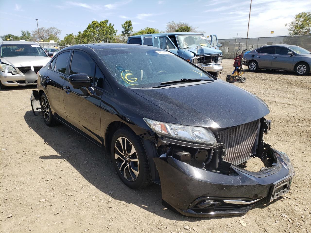 HONDA CIVIC EX 2015 مع رقم تعريف المركبة 19XFB2F80FE222714 - صورة من المزاد