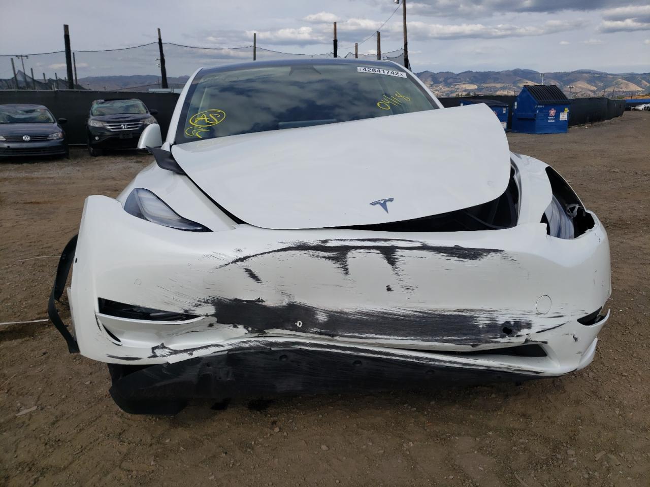 Photo 9 from auction – 2021 TESLA MODEL Y with VIN 5YJYGDEE5MF073480