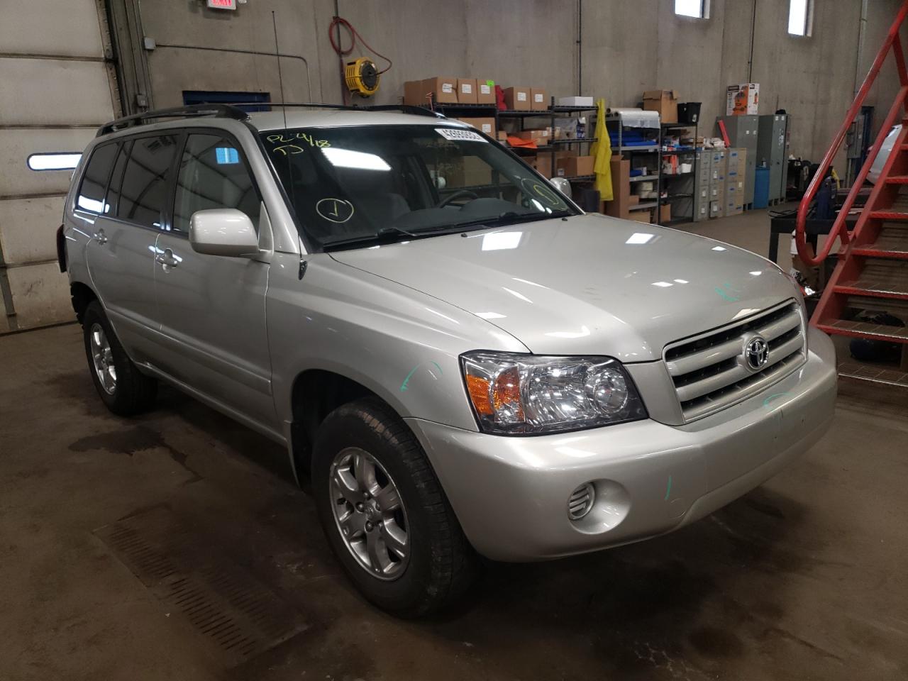 TOYOTA HIGHLANDER 2006 with VIN JTEHD21A860044455 - Photo from auction