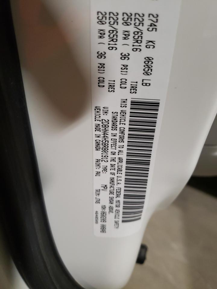 Photo 10 from auction – 2008 DODGE GRAND CARA with VIN 2D8HN44H58R801912