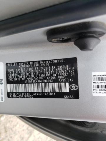 Photo 10 from auction – 2011 TOYOTA CAMRY BASE with VIN 4T1BF3EKXBU690303
