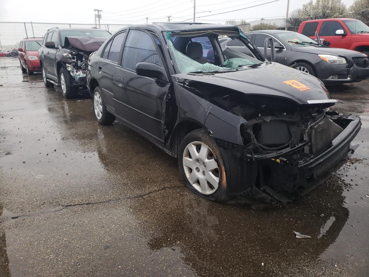 HONDA CIVIC EX 2001 with VIN 2HGES26751H507992 - Photo from auction