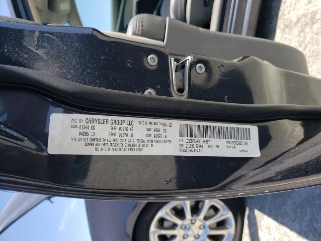 Photo 10 from auction – 2013 DODGE DART LIMIT with VIN 1C3CDFCH0DD155317