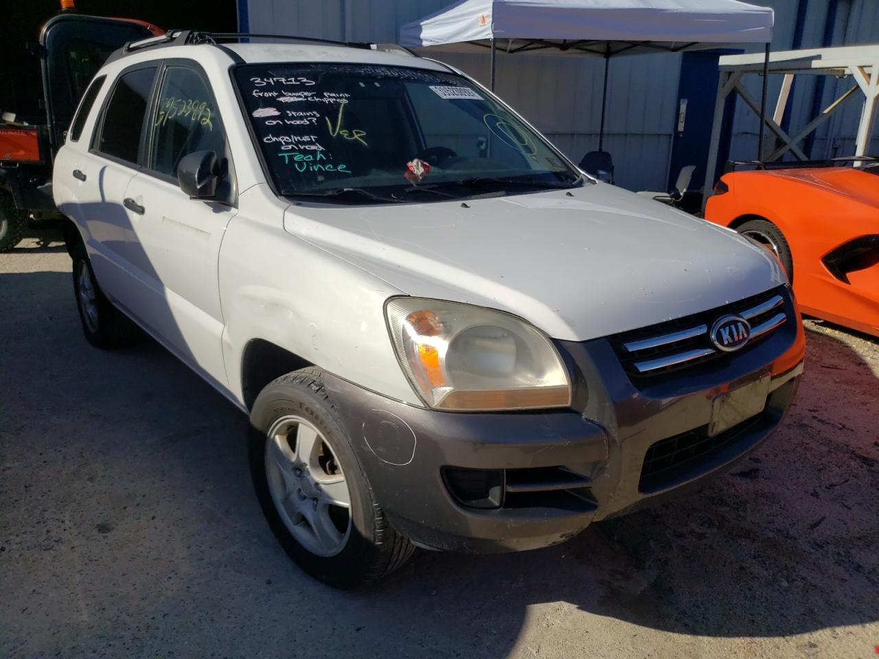 KIA SPORTAGE L 2007 with VIN KNDJF724377330924 - Photo from auction