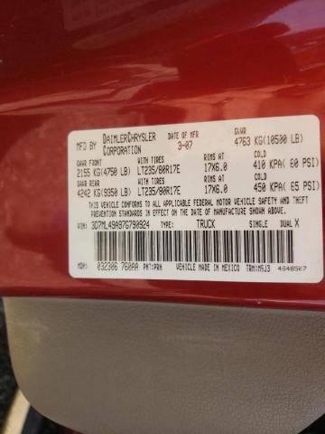 Photo 10 from auction – 2007 DODGE RAM 3500 with VIN 3D7ML49A97G790924