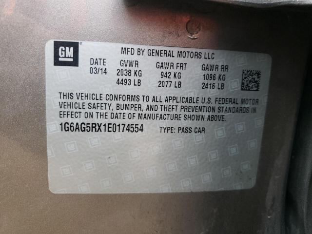 Photo 10 from auction – 2014 CADILLAC ATS with VIN 1G6AG5RX1E0174554