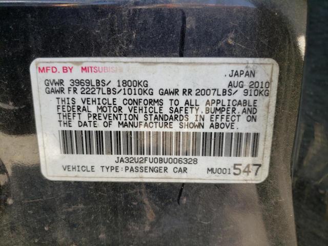 Photo 10 from auction – 2011 MITSUBISHI LANCER ES/ with VIN JA32U2FU0BU006328