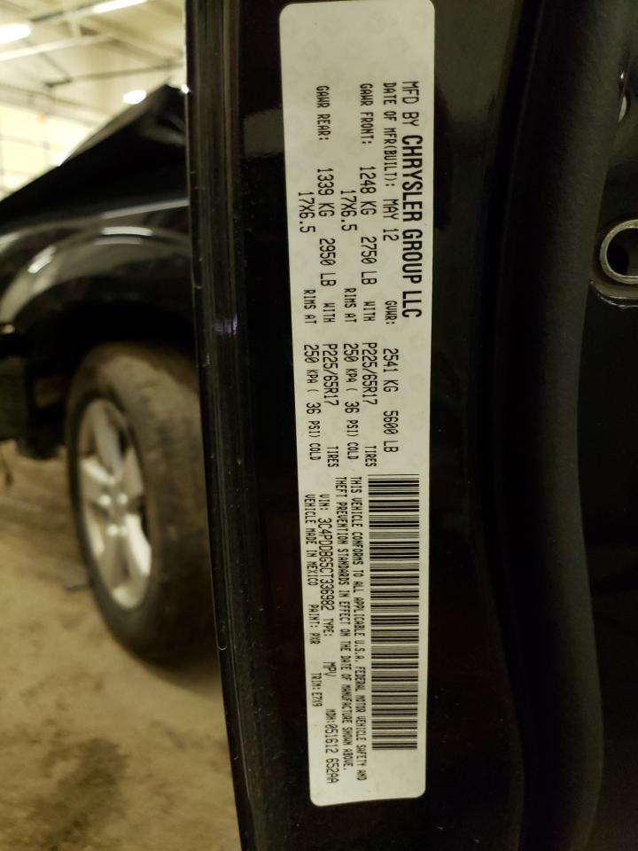 Photo 10 from auction – 2012 DODGE JOURNEY SX with VIN 3C4PDDBG5CT336982