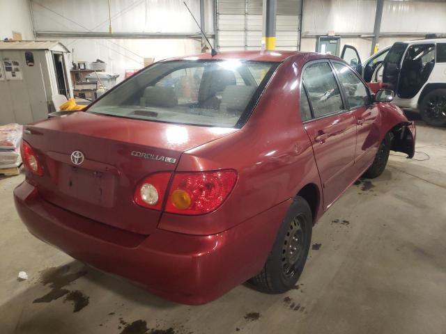 Photo 4 from auction – 2004 TOYOTA COROLLA CE with VIN 2T1BR32E94C252429