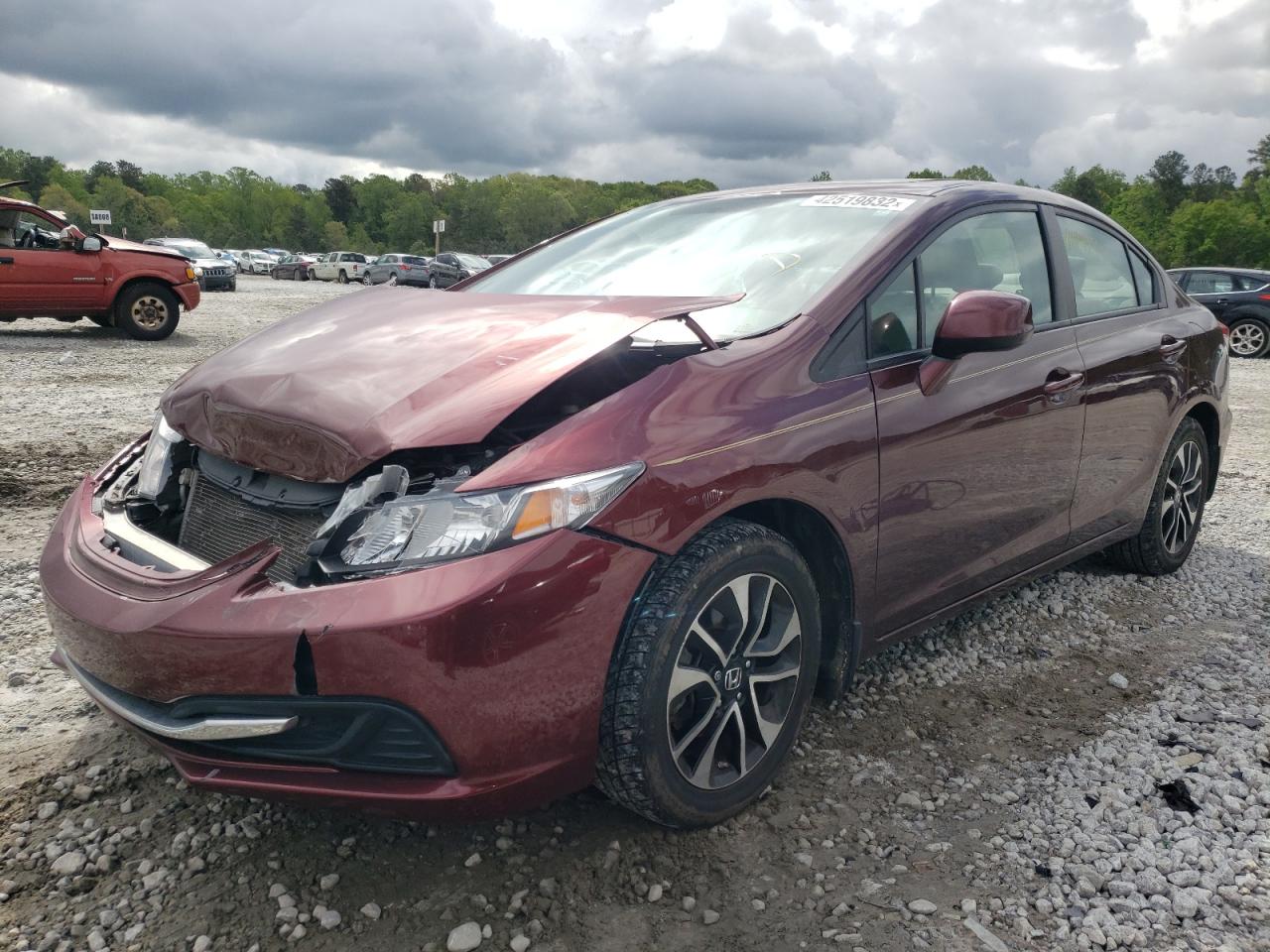 Photo 2 from auction – 2013 HONDA CIVIC EX with VIN 19XFB2F83DE010788