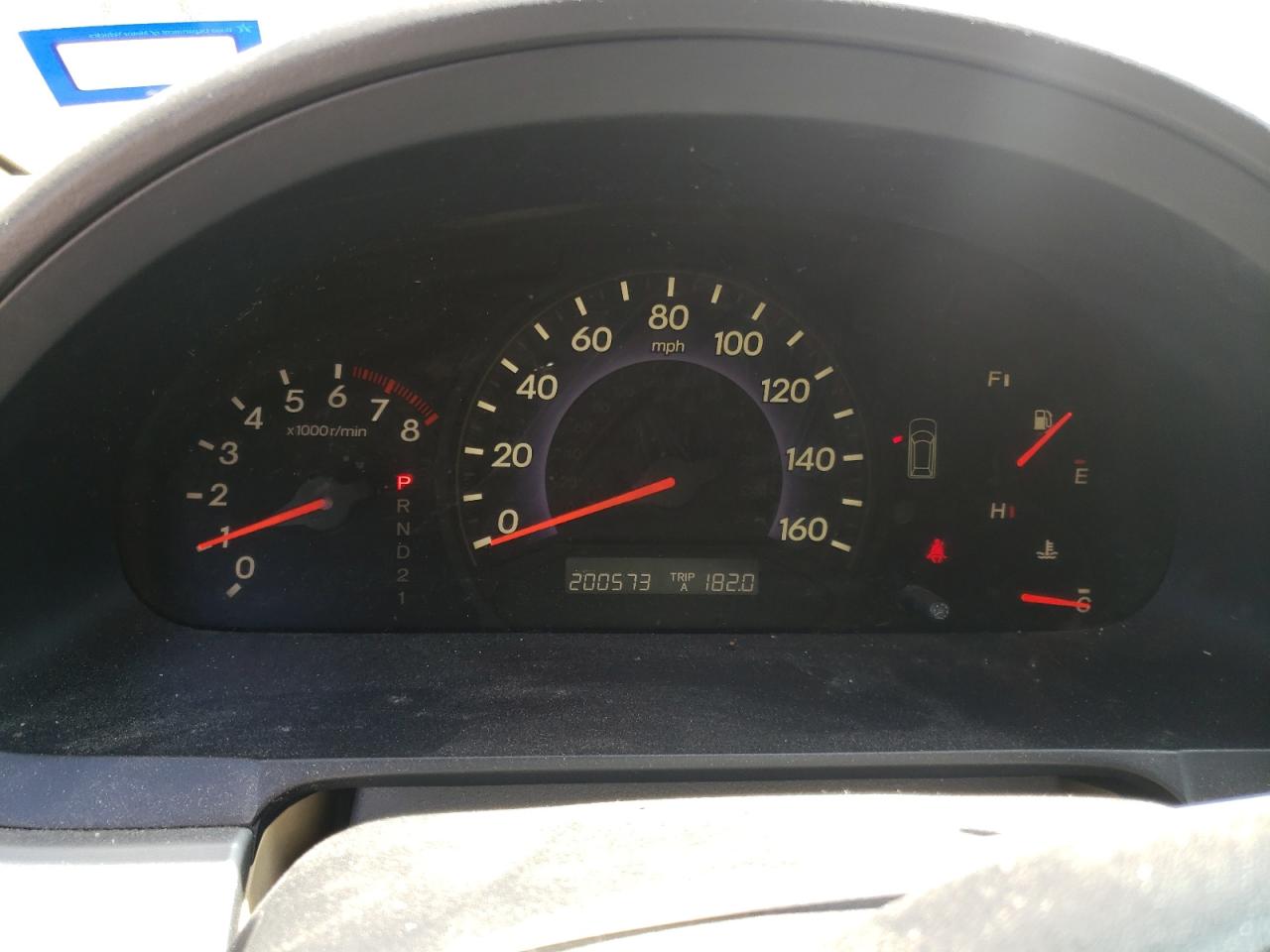 Photo 8 from auction – 2008 HONDA ODYSSEY EX with VIN 5FNRL38728B022192