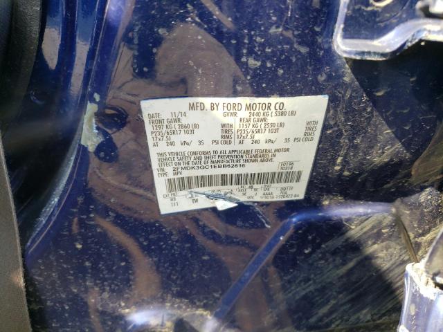 Photo 10 from auction – 2014 FORD EDGE SE with VIN 2FMDK3GC1EBB62816