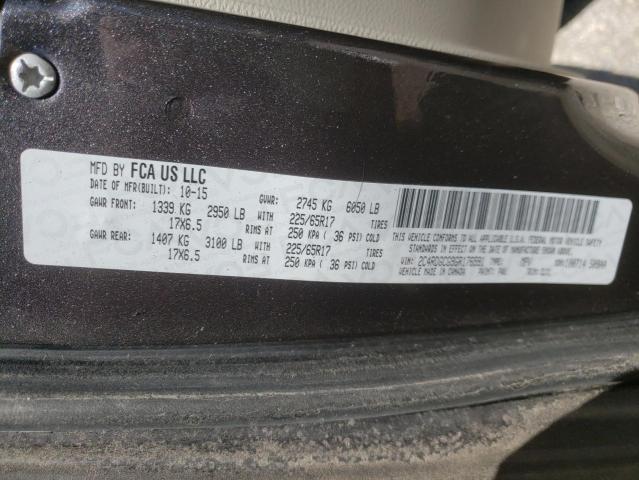 Photo 10 from auction – 2016 DODGE GRAND CARA with VIN 2C4RDGCG9GR176591