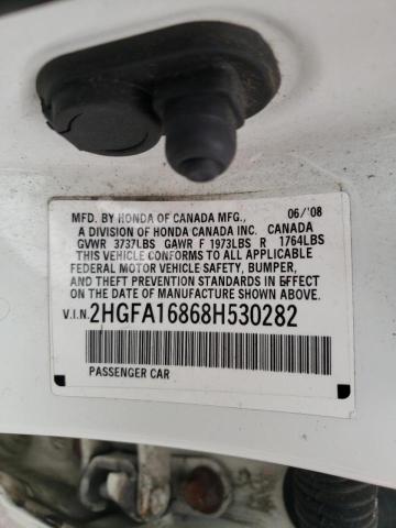 Photo 10 from auction – 2008 HONDA CIVIC EX with VIN 2HGFA16868H530282