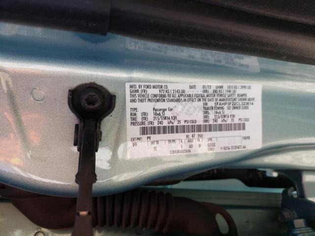 Photo 10 from auction – 2012 FORD FOCUS SE with VIN 1FAHP3F22CL323614