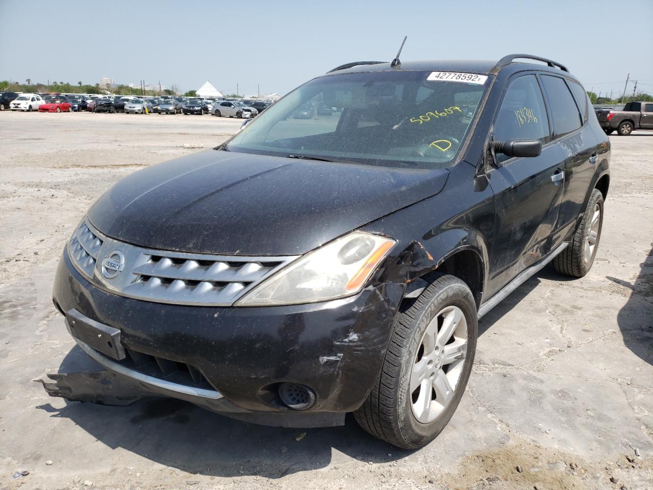 Photo 2 from auction – 2007 NISSAN MURANO SL with VIN JN8AZ08T07W509607