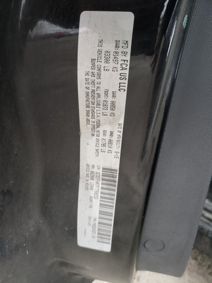 Photo 10 from auction – 2015 FIAT 500 with VIN 3C3CFFAR7FT750233