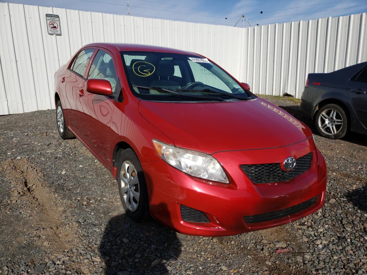 TOYOTA COROLLA BA 2010 with VIN 2T1BU4EE7AC313465 - Photo from auction