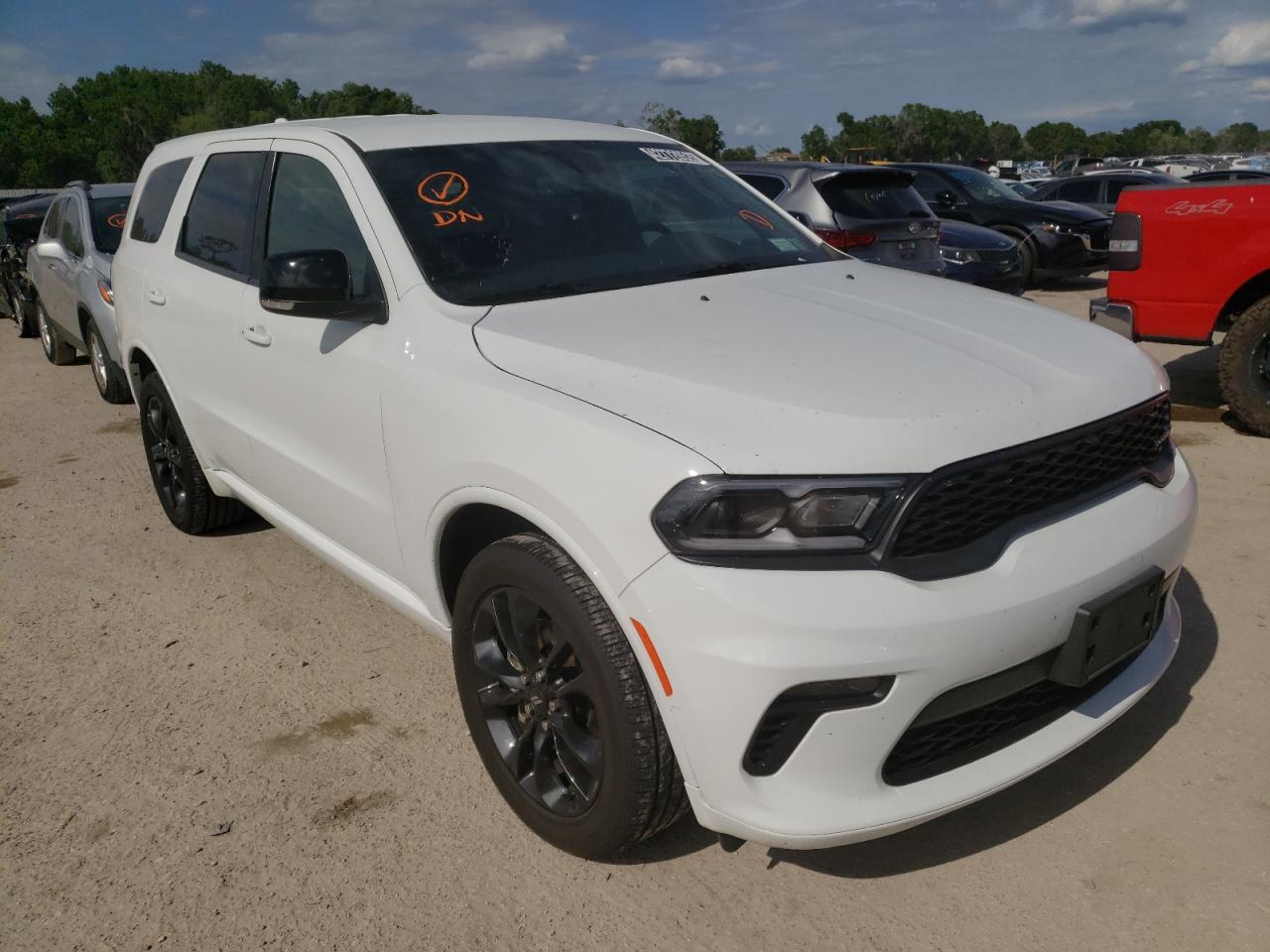 DODGE DURANGO GT 2021 with VIN 1C4RDJDG7MC641496 - Photo from auction