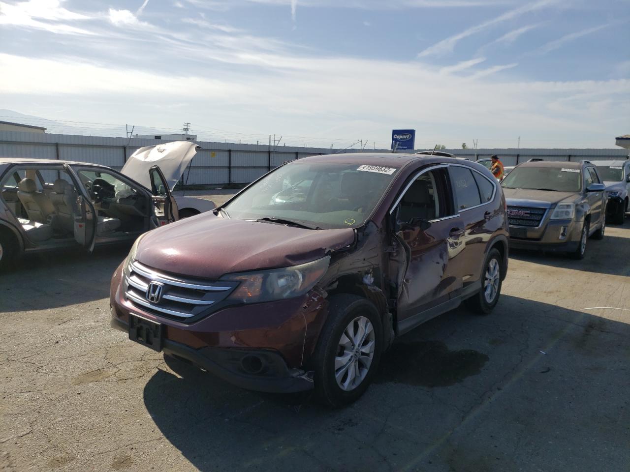 Photo 2 from auction – 2013 HONDA CR-V EX with VIN 5J6RM3H53DL034235
